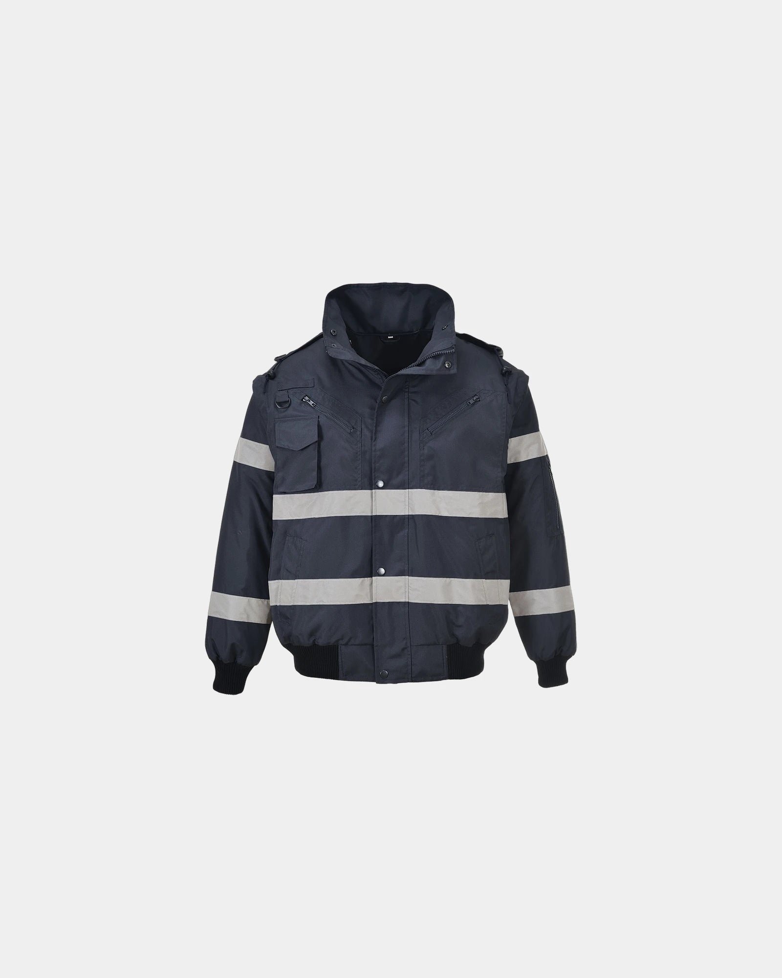 Bomber 3 in 1 impermeabile con pelliccia da personalizzare - Blu Navy
